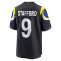 Ndoa LA.Rams #9 Matthew Stafford Player Midnight Blue Rivalries Collection Game Stitched Jerseys
