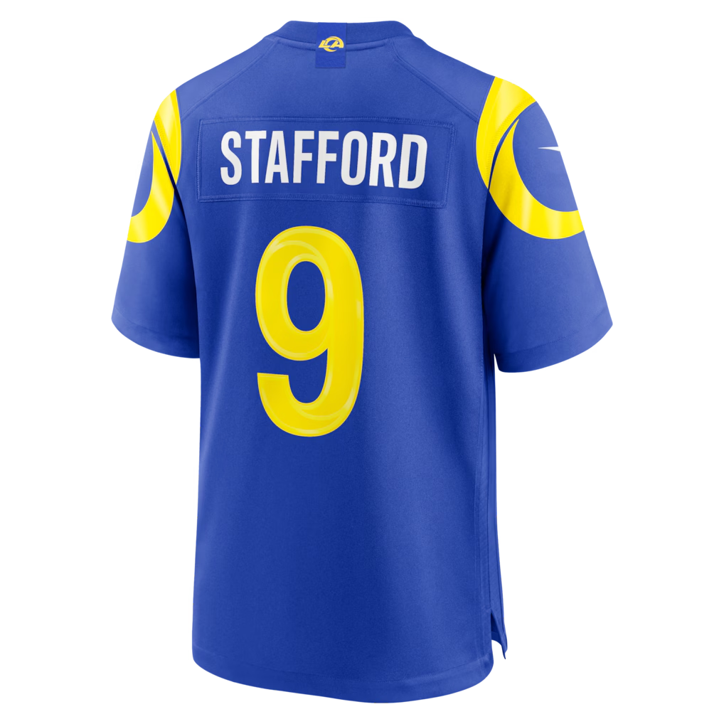 Ndoa LA.Rams #9 Matthew Stafford Royal Team Game Player Stitched Jerseys