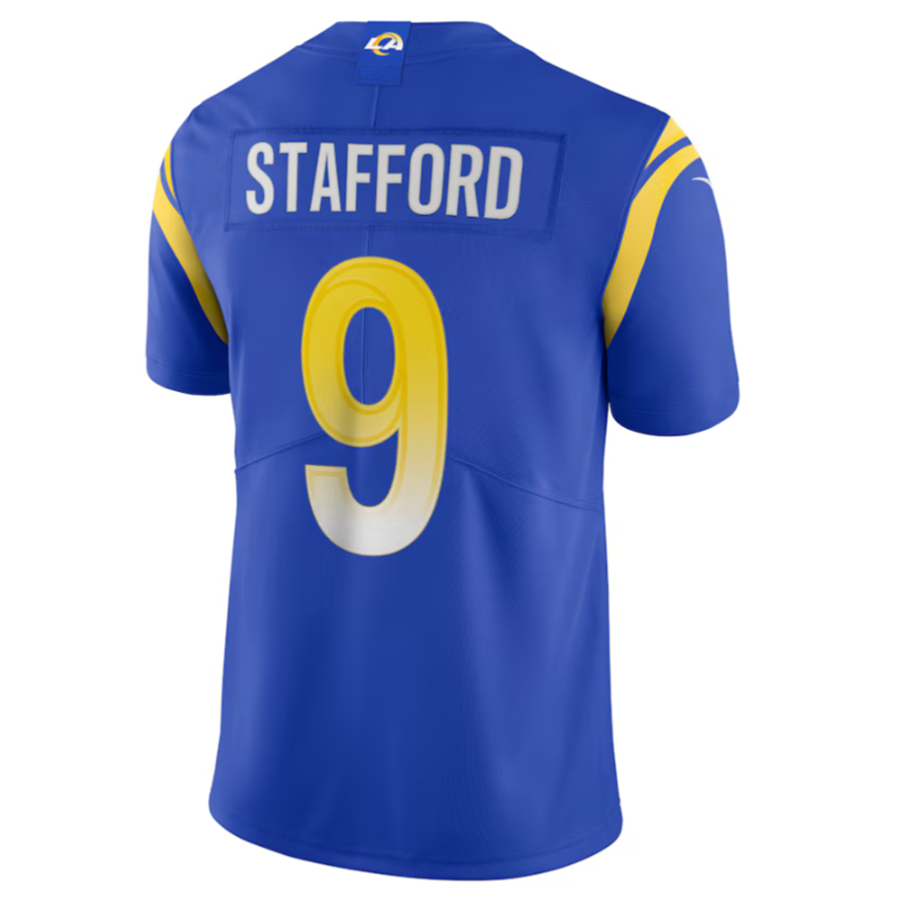 Ndoa LA.Rams #9 Matthew Stafford Royal Vapor Limited Jersey American Stitched Jersey