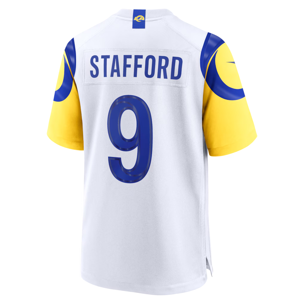 Ndoa LA.Rams #9 Matthew Stafford White White Game Player Stitched Jerseys