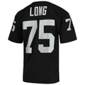 Ndoa LV.Raiders 1983 #75 Howie Long Mitchell & Ness Black Authentic Throwback Retired Player Stitched Puhic Jersey