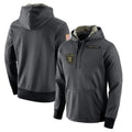 Ndoa LV.Raiders Gray Pullover Hoodies Home Game Blank Player Stitched Jerseys
