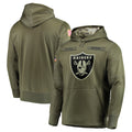 Ndoa LV.Raiders Olive Salute to Service Pullover Hoodies Home Game Blank Player Stitched Jerseys