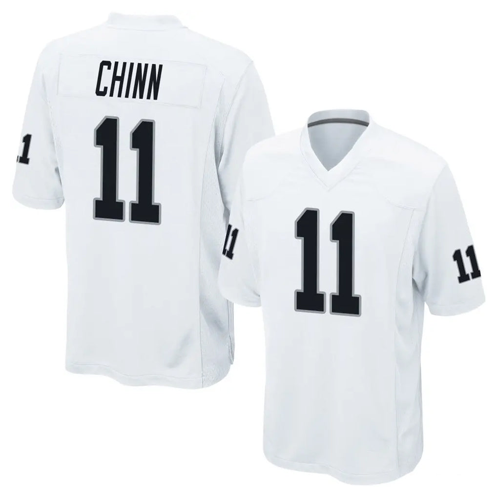 Ndoa LV.Raiders #11 Jeremy Chinn Player White Home Game Stitched Jerseys