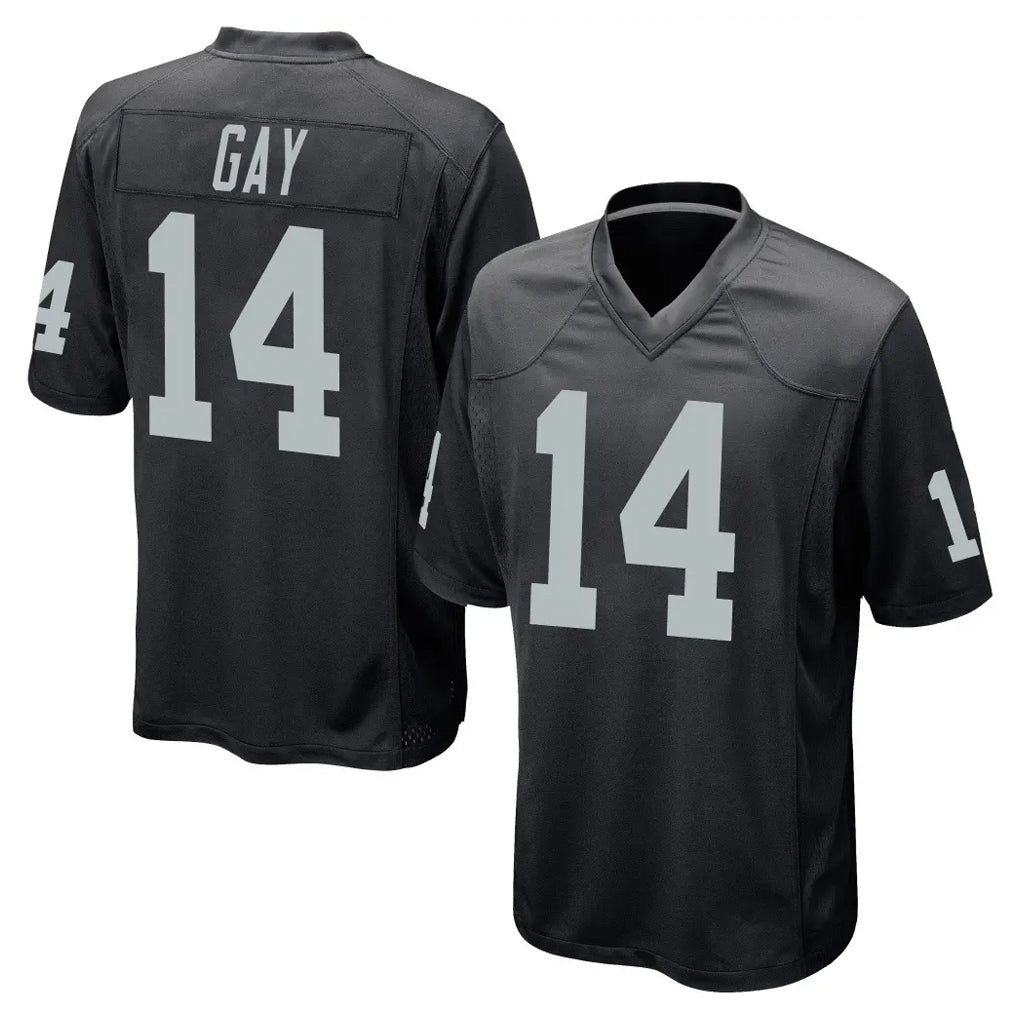 Ndoa LV.Raiders #14 Matt Gay Player Black Home Game Stitched Jerseys