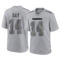 Ndoa LV.Raiders #14 Matt Gay Player Gray Atmosphere Fashion Limited Game Stitched Jerseys