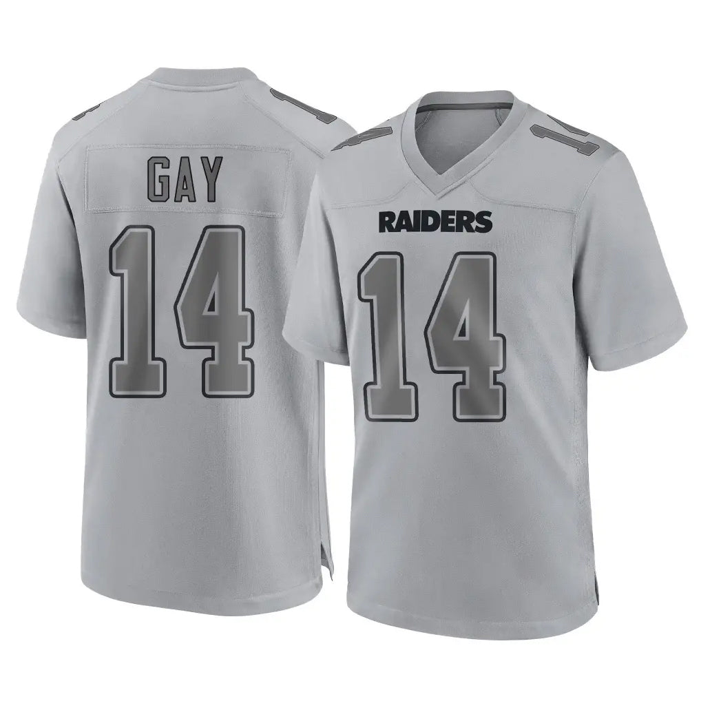 Ndoa LV.Raiders #14 Matt Gay Player Gray Atmosphere Fashion Limited Game Stitched Jerseys