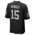 Ndoa LV.Raiders #15 Fernando Mendoza Black 2026 Draft First Round Pick No. 1 Team Game Stitched Jerseys