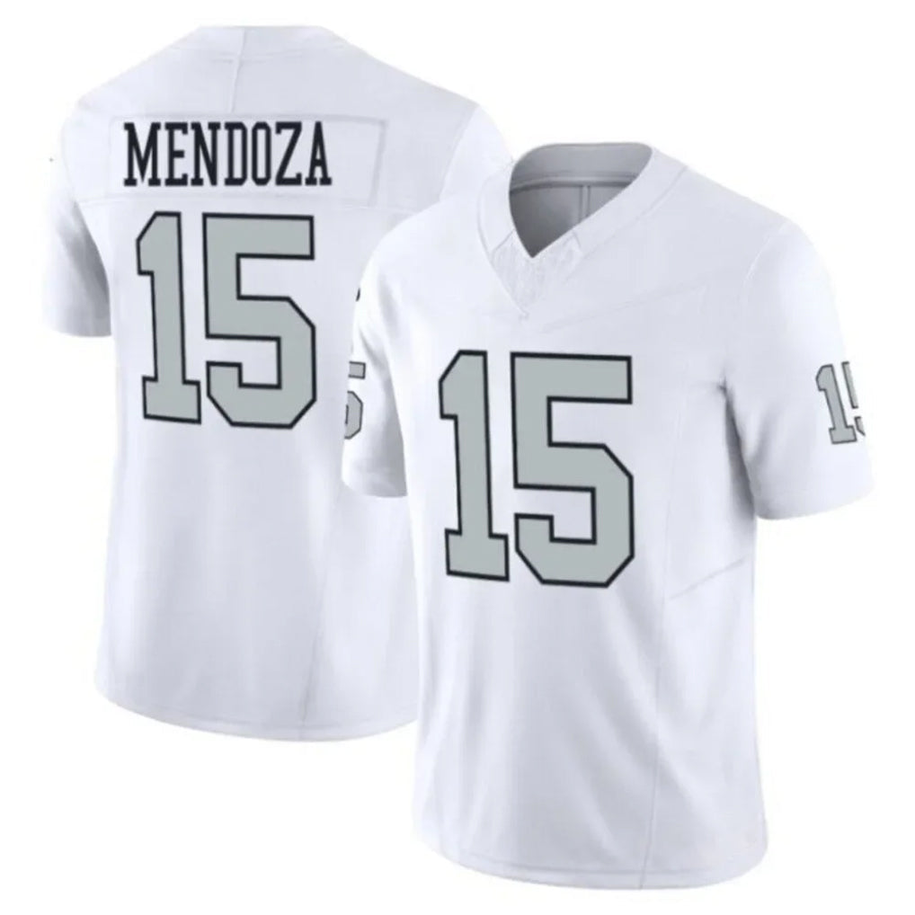 Ndoa LV.Raiders #15 Fernando Mendoza Player White Vapor F.U.S.E. Limited Home Game Stitched Jerseys