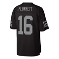 Ndoa LV.Raiders #16 Jim Plunkett Mitchell & Ness Black 1980 Legacy Replica Stitched Puhic Jersey