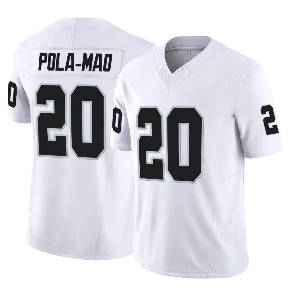 Ndoa LV.Raiders #20 Isaiah Pola-Mao Player White Limited Vapor F.U.S.E. Home Game Stitched Jerseys