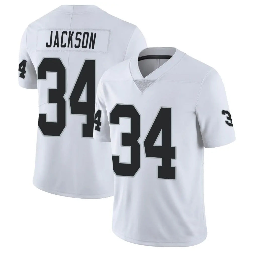 Ndoa LV.Raiders #34 Bo Jackson Player White Vapor Limited Stitched Jerseys