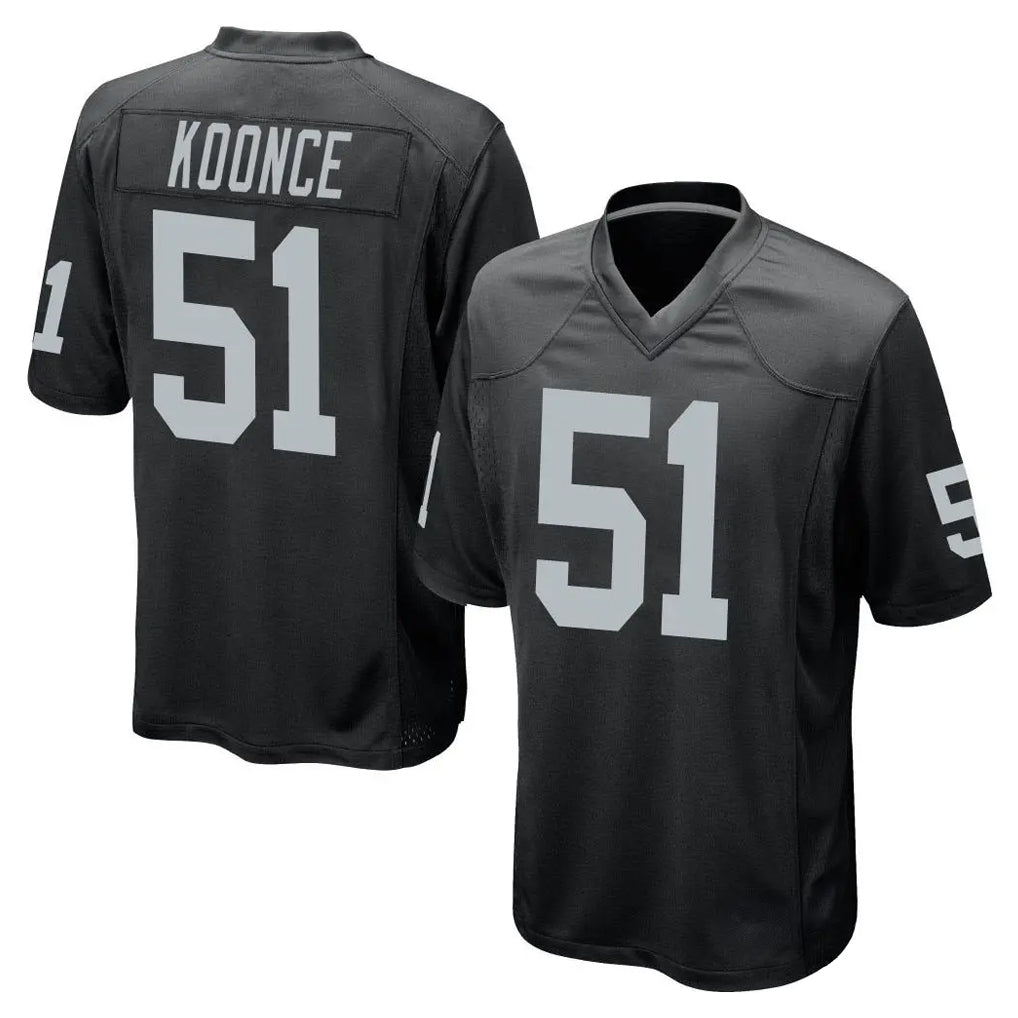 Ndoa LV.Raiders #51 Malcolm Koonce Player Black Home Game Stitched Jerseys