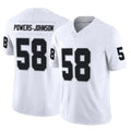 Ndoa LV.Raiders #58 Jackson Powers-Johnson Player White Limited Vapor F.U.S.E. Home Game Stitched Jerseys