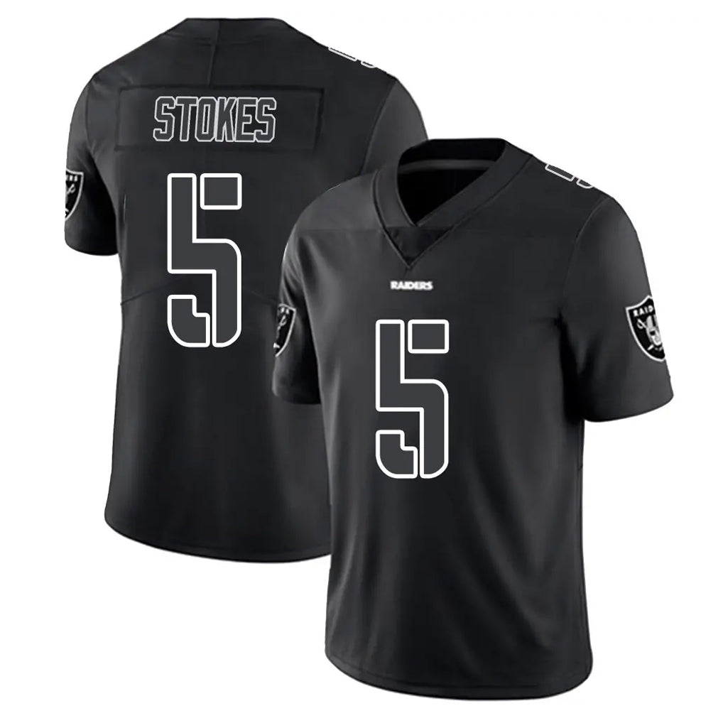 Ndoa LV.Raiders #5 Eric Stokes Player Black Limited Black Impact Home Game Stitched Jerseys