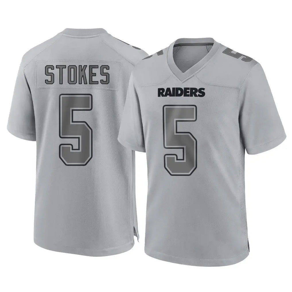 Ndoa LV.Raiders #5 Eric Stokes Player Gray Atmosphere Fashion Limited Game Stitched Jerseys