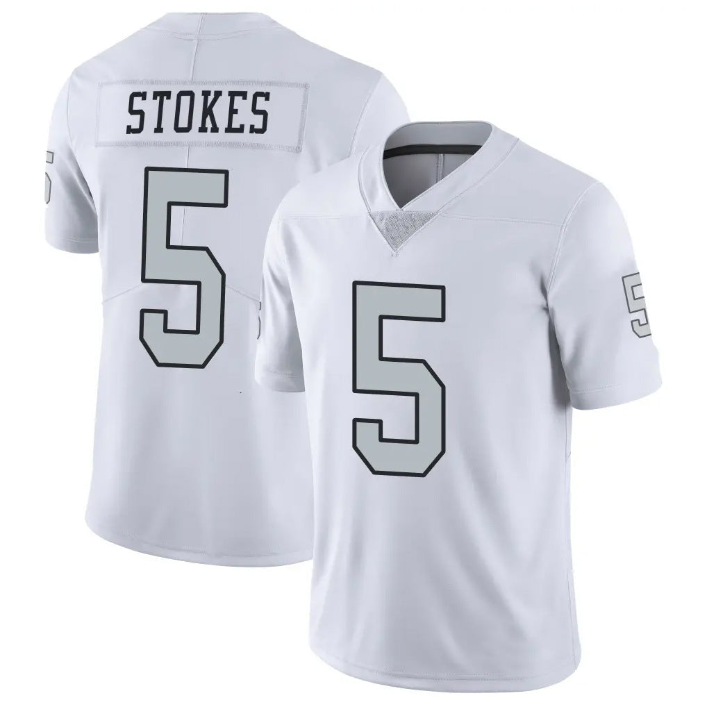 Ndoa LV.Raiders #5 Eric Stokes Player White Limited Color Rush Home Game Stitched Jerseys