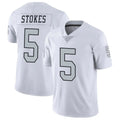 Ndoa LV.Raiders #5 Eric Stokes Player White Limited Color Rush Home Game Stitched Jerseys