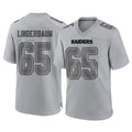 Ndoa LV.Raiders #65 Tyler Linderbaum Player Gray Atmosphere Fashion Limited Game Stitched Jerseys