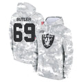 Ndoa LV.Raiders #69 Adam Butler Player Arctic Camo Salute to Service Hoodies Limited Game Stitched Jerseys