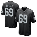 Ndoa LV.Raiders #69 Adam Butler Player Black Home Game Stitched Jerseys