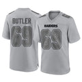 Ndoa LV.Raiders #69 Adam Butler Player Gray Atmosphere Fashion Limited Game Stitched Jerseys