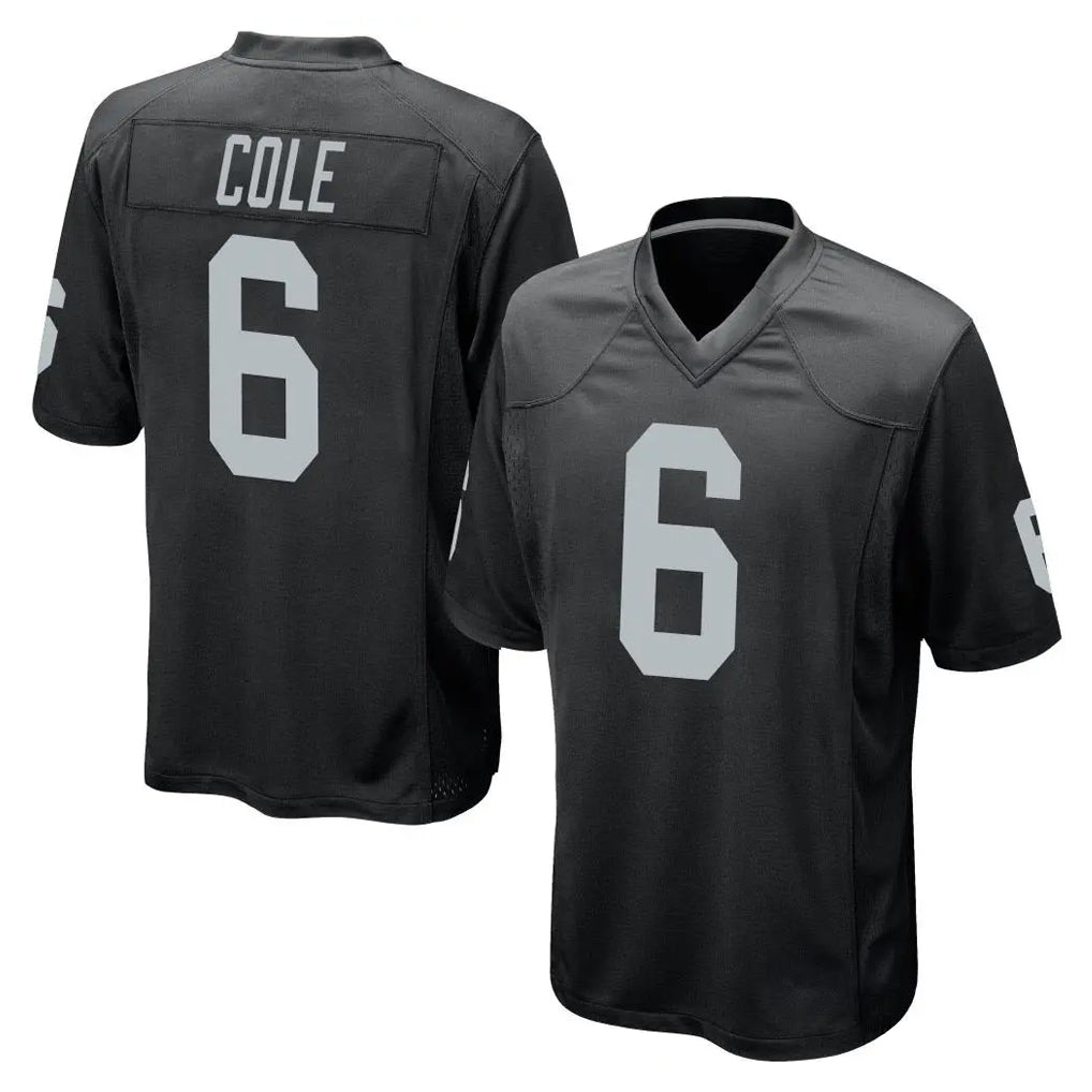 Ndoa LV.Raiders #6 A.J. Cole Player Black Home Game Stitched Jerseys