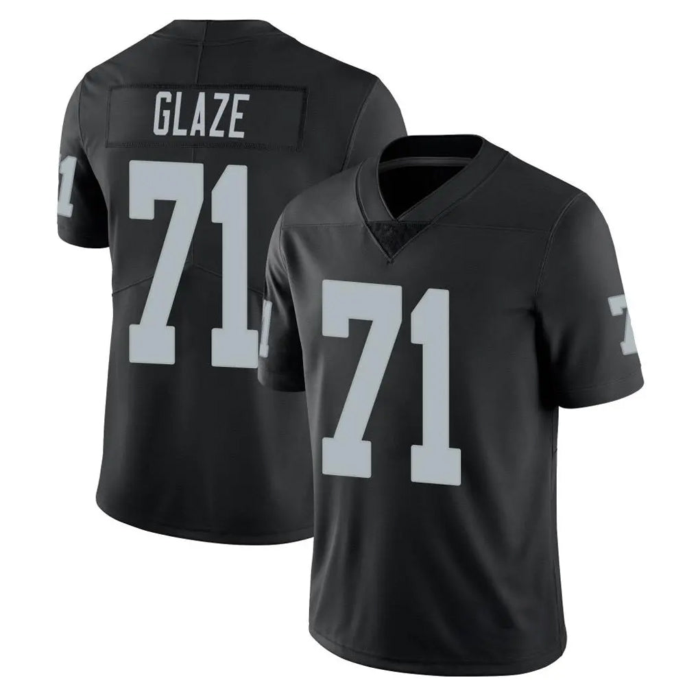 Ndoa LV.Raiders #71 DJ Glaze Player Black Limited Vapor Untouchable Home Game Stitched Jerseys