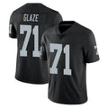 Ndoa LV.Raiders #71 DJ Glaze Player Black Limited Vapor Untouchable Home Game Stitched Jerseys