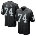 Ndoa LV.Raiders #74 Kolton Miller Player Black Home Game Stitched Jerseys