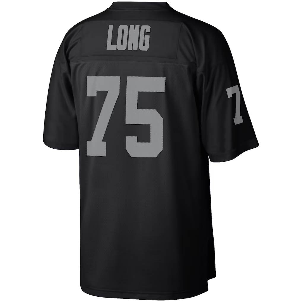Ndoa LV.Raiders #75 Howie Long Mitchell & Ness Black Retired Player Legacy Replica Jersey