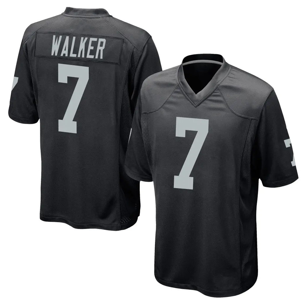 Ndoa LV.Raiders #7 Quay Walker Player Black Home Game Stitched Jerseys