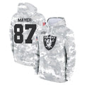 Ndoa LV.Raiders #87 Michael Mayer Player Arctic Camo Salute to Service Hoodies Limited Game Stitched Jerseys