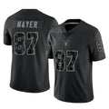 Ndoa LV.Raiders #87 Michael Mayer Player Black Reflective Limited Game Stitched Jerseys