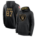Ndoa LV.Raiders #87 Michael Mayer Player Black Salute to Service Hoodies Limited Game Stitched Jerseys