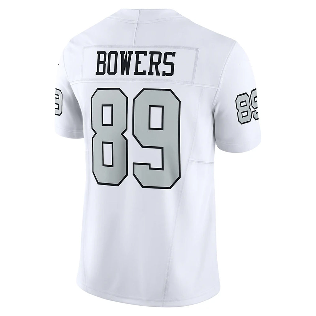 Ndoa LV.Raiders #89 Brock Bowers Player White Alternate Vapor F.U.S.E Limited Stitched Jerseys