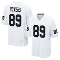 Ndoa LV.Raiders #89 Brock Bowers Player White Home Game Stitched Jerseys
