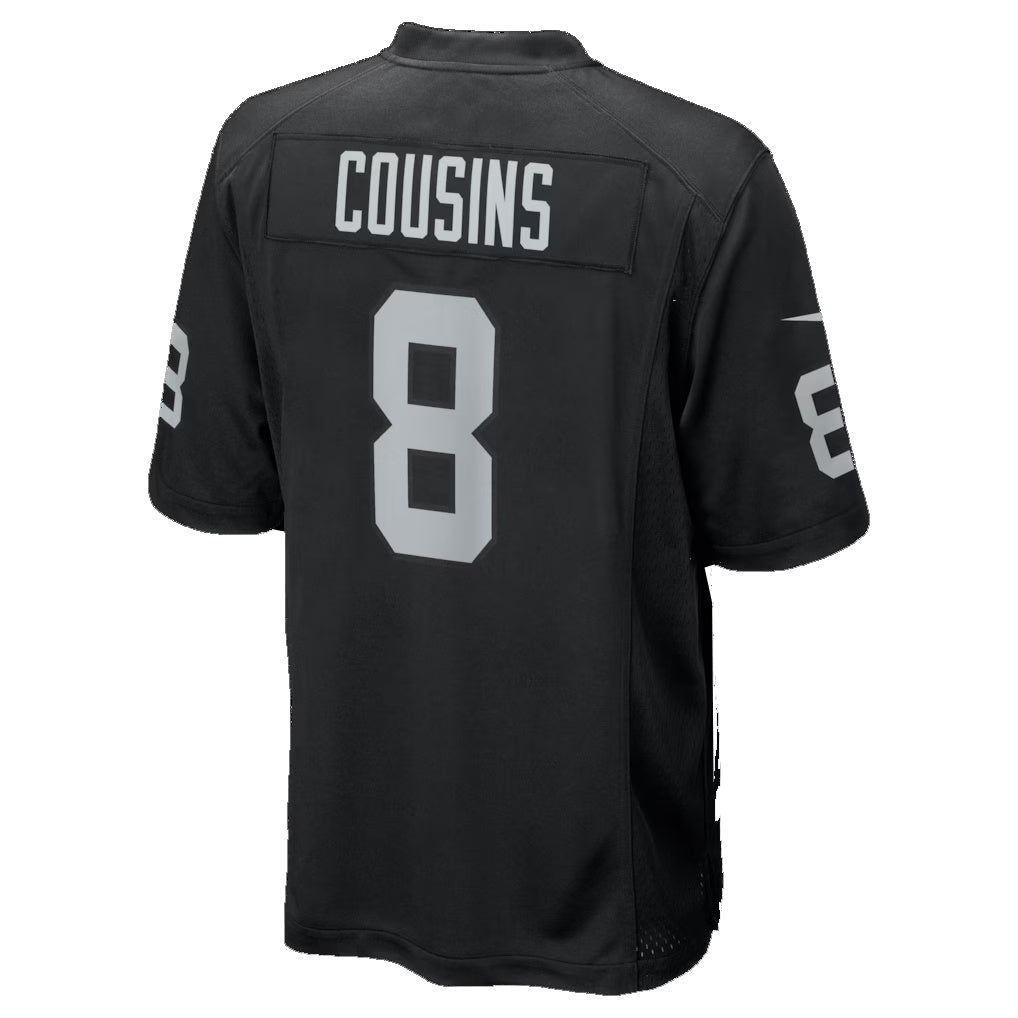 Ndoa LV.Raiders #8 Kirk Cousins Black Team Game Stitched Jerseys