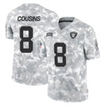 Ndoa LV.Raiders #8 Kirk Cousins Player Arctic Camo Salute To Service Limited Game Stitched Jerseys