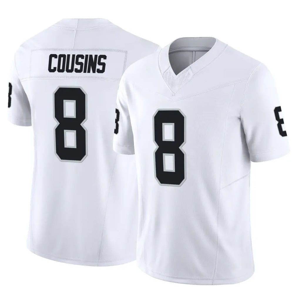Ndoa LV.Raiders #8 Kirk Cousins Player White Limited Vapor F.U.S.E. Home Game Stitched Jerseys