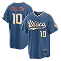 Ndoa M.Brewers #10 Sal Frelick Player Blue 2026 City Connect Home Game Stitched Jerseys