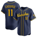 Ndoa M.Brewers #11 Jackson Chourio Player Navy Home Limited Stitched Jerseys