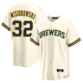 Ndoa M.Brewers #32 Jacob Misiorowski Player Cream Home Game Stitched Jerseys