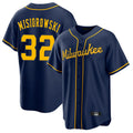 Ndoa M.Brewers #32 Jacob Misiorowski Player Navy Home Game Stitched Jerseys