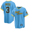 Ndoa M.Brewers #3 Joey Ortiz Player Light Blue City Connect Home Game Stitched Jerseys