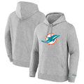 Ndoa M.Dolphins Gray LOGO Pullover Hoodies Limited Blank Player Stitched Jerseys