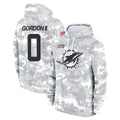 Ndoa M.Dolphins #0 Ollie Gordon II Player Arctic Camo Salute to Service Hoodies Limited Game Stitched Jerseys