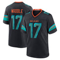 Ndoa M.Dolphins #17 Jaylen Waddle Player Blue Rivalries Collection Game Stitched Jerseys