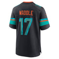Ndoa M.Dolphins #17 Jaylen Waddle Player Blue Rivalries Collection Game Stitched Jersey