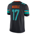 Ndoa M.Dolphins #17 Jaylen Waddle Player Blue Rivalries Collection Vapor Limited Stitched Jersey